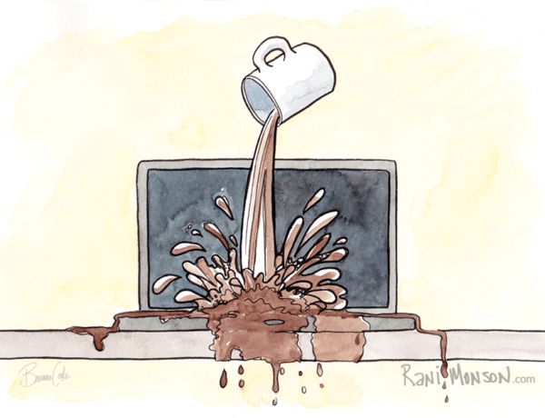 Apparently laptops don't like coffee